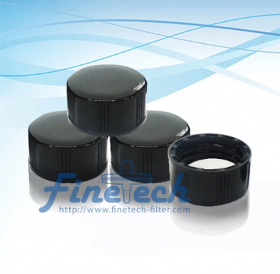 Black Closed Cap &amp; PTFE/Silicone Septa (SC15D15B)