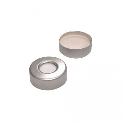 nature PTFE/nature silicone speta, 20mm crimp-top aluminum cap.10mm centre hole