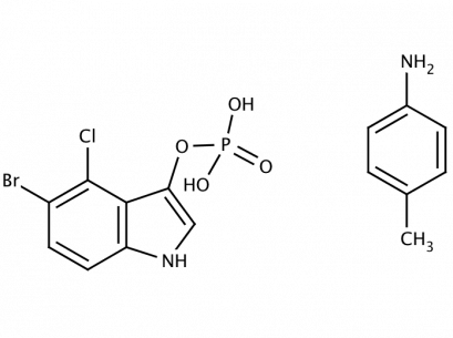 5-Bromo-4-chloro-3-indolyl phosphate p-toluidine-salt