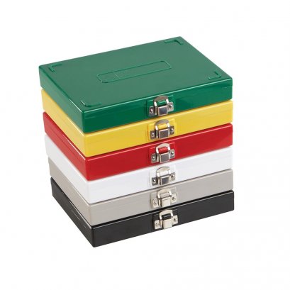 Premium Microscope Slide Box, 100-Place, Cork