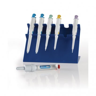 ACRYLIC AND ABS PIPETTE STANDS, 6-Place, Blue