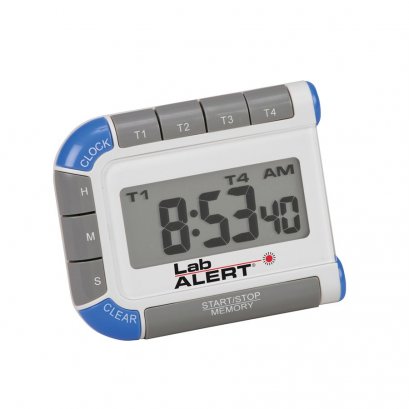 Lab Alert&reg; Timer, Four Channel, Blue