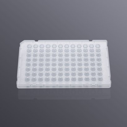 96 well PCR plate, Semi-skirted, clear, raised deck