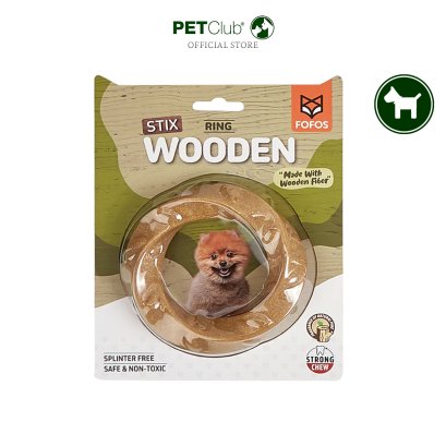 Fofos Woodplay Ring Dog Toy