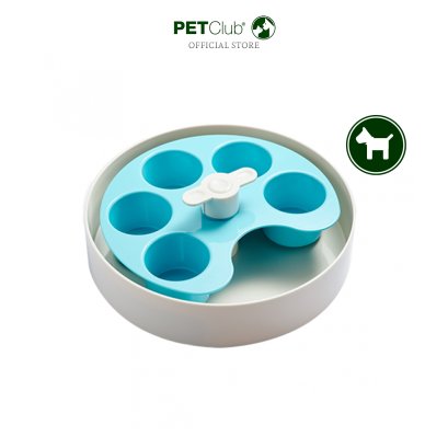 PetDreamHouse SPIN Interactive and Slow Feeder - Blue Palette