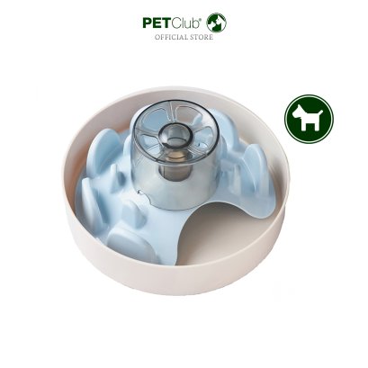 PetDreamHouse SPIN - ชามข้าว Interactive และ Slow Feeder รุ่น UFO Maze สีเบบี้บลู
