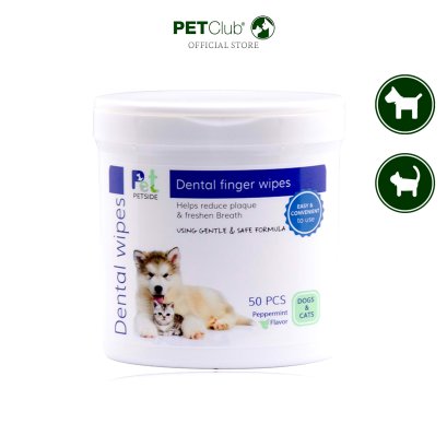 PETSIDE Dental Finger Wipes - ผ้าเปียกเช็ดช่องปาก