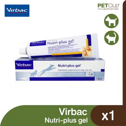 Virbac Nutri-Plus Gel - อาหารเสริมสำหรับสุนัข และแมว 120g.