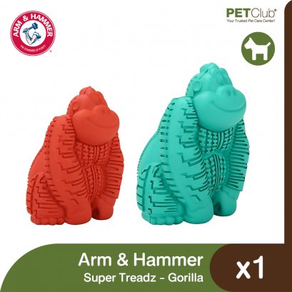 Arm & Hammer Super Treadz Gorilla Dental Chew Toy for Dogs