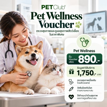 PETClub Wellness Voucher | คูปองบริการดูแลสุขภาพสัตว์เลี้ยง