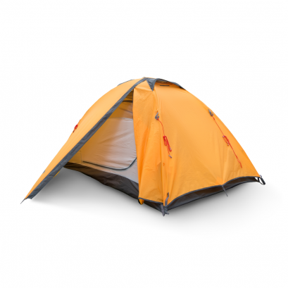 Yellow tourist tent