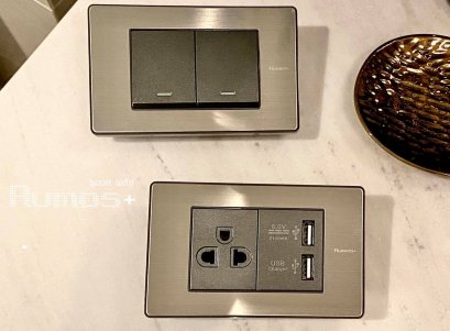 สวิตซ์ไฟเฟรมอลูมิเนียมรูมอสพลัส