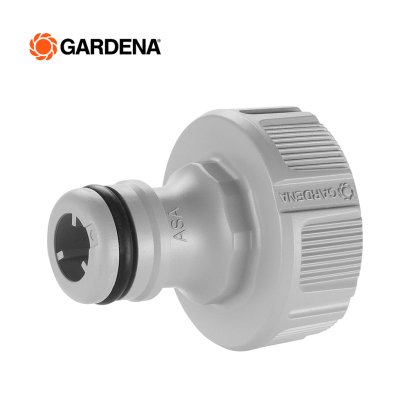 Gardena ข้อต่อก๊อกน้ำ ขนาดเกลียว 3/4” (26.5มม.) -สำหรับก๊อกน้ำขนาด 1/2” (18221-20)