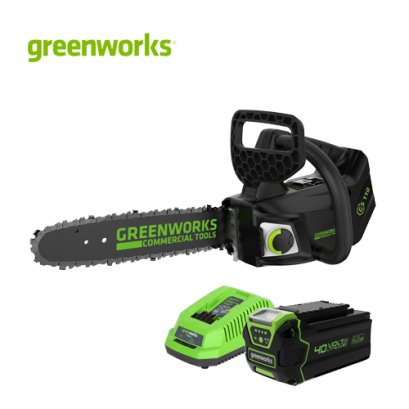 Greenworks Chainsaw 40V Top Handle Including Battery and Charger