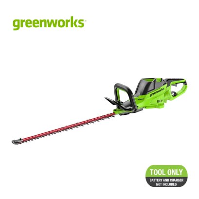 Greenworks เครื่องเล็มพุ่มไม้แบตเตอรี่ 60V (เฉพาะตัวเครื่อง)