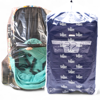 2 PCs/pack (Size XL) Drawstring Plastic Dust Cover Bags,Transparent Storage Bags Suitable for luggage size 30-32 Inches and reusable