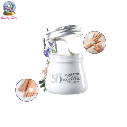 ครีมทาส้นเท้าแตก แฮนด์ครีม มิสทีน 5ดี มอยส์เจอร์ ไวทอล พลัส Mistine 5D Moisture Vital plus Hand &amp; Foot Skin Cream 70 ml.