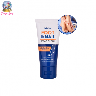 ครีมทาส้นเท้าแตก มิสทีน ฟุต แอนด์ เนลล์ รีแพร์ ครีม Mistine Foot & Nail Repair Cream 50 g.