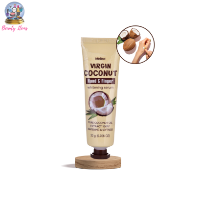 แฮนด์ครีมสูตรน้ำมันมะพร้าว มิสทีน เวอร์จิ้น โคโค่นัท Mistine Virgin Coconut Hand & Finger Whitening Serum 20 g.