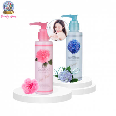 โลชั่นน้ำหอม มิสทีน บลอสซั่ม ไวท์เทนนิ่ง 140 มล. Mistine Blossom Whitening Lotion 140 ml.