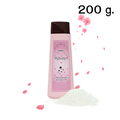 แป้งทาตัวกลิ่นหอม มิสทีน เดบูตองท์ ขนาด 200 กรัม Mistine Debutant Perfumed Talc 200 g.