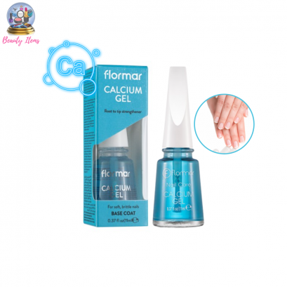 เจลบำรุงเล็บ ฟลอร์มาร์ แคลเซี่ยม เจล ขนาด 11 มล. Flormar Calcium Gel Base Coat 11 ml. (for nail)