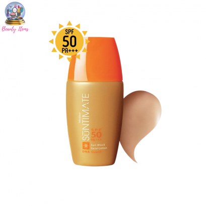 ครีมกันแดดสีเนื้อ มิสทีน ซันทิเมท ซันบล็อค เฟเชี่ยล โลชั่น SPF 50 PA+++ / Mistine Suntimate Sun Block Facial Lotion SPF 50 PA+++ 20 ml.