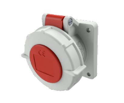 1712 : POWERPLUG 3P+E 16A400Vเมียฝัง(IP67)