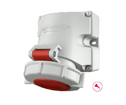 9142 : POWERPLUG 3P+N+E 16A400Vเมียติดผนัง(IP67)