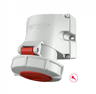 9182 : POWERPLUG 3P+N+E 32A400Vเมียติดผนัง(IP67)