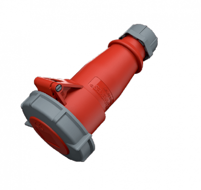 544 : POWERPLUG 3P+E 16A400Vเมียกลางทาง(IP67)