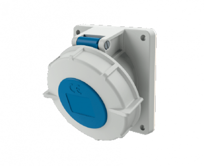 1802 : POWERPLUG 2P+E 32A230Vเมียฝังเฉียง(IP67)