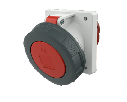 209A : POWERPLUG 3P+N+E 63A400Vเมียฝังเฉียง(IP67)