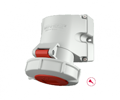 9172 : POWERPLUG 3P+E 32A400Vเมียติดผนัง(IP67)