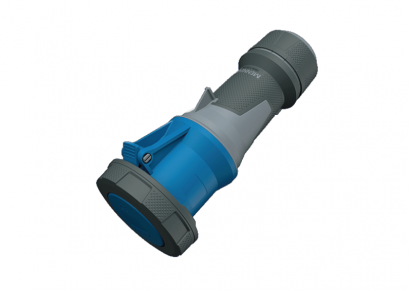 14202 : POWERPLUG 2P+E 63A230Vเมียกลางทาง(IP67)