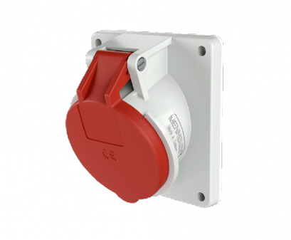 1638 : POWERPLUG 3P+E 16A400Vเมียฝังเฉียง(IP44)