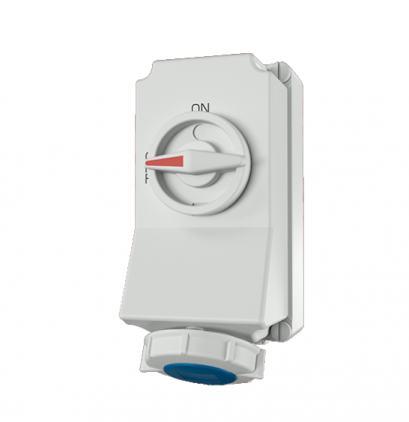 7012A :POWERP 2P+E 16A230VเมียติดผนังInterlock