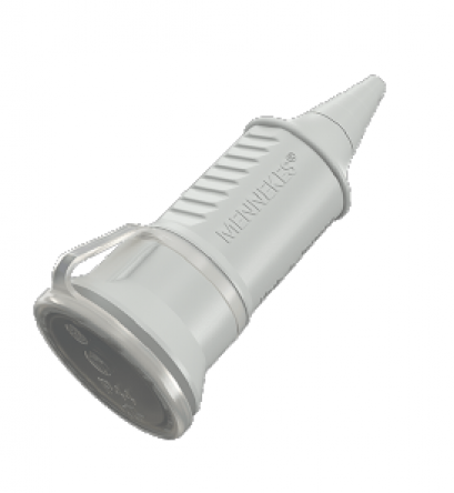 10751 : ปลั๊กเสียบ SCHUKO สีเทา เมียกลางทาง(16A)