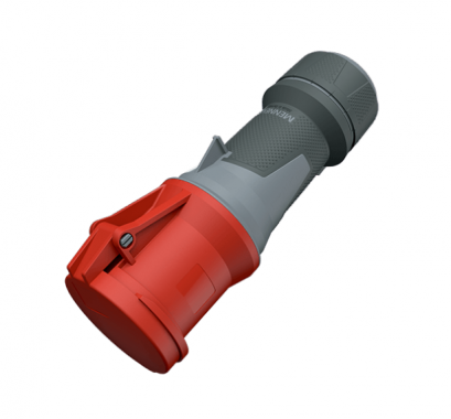 14112 : POWERPLUG 3P+N+E 63A400Vเมียกลางทาง(IP44)