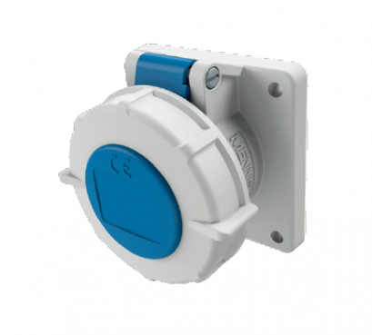 1708 : POWERPLUG 2P+E 16A230Vเมียฝัง(IP67)