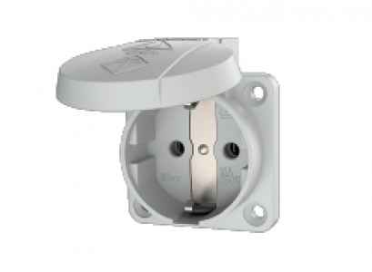 11030 : ปลั๊กเสียบ SCHUKO สีเทา เมียฝัง(16A)