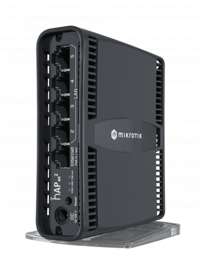 hAP ax² : Wi-Fi 6 Router, Quad-Core ARM CPU, 802.11ax + Wave2, 5x Gigabit Ethernet Ports, WPA3