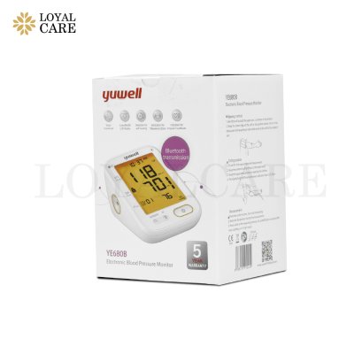 เครื่องวัดความดันโลหิต Yuwell รุ่น YE-680B เก็บข้อมูลแยกใช้งานได้ 2 คน (มีบลูทูธ) (รับประกัน 5 ปี)