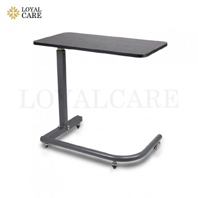 โต๊ะคร่อมเตียงลายไม้ ฐานตัว U รับประกันสินค้า 1 ปี