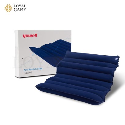 เบาะลมรองนั่ง ป้องกันการกดทับ Yuwell ทรงสี่เหลี่ยม (แบบลอน) - Anti-decubitus Seat (Square)