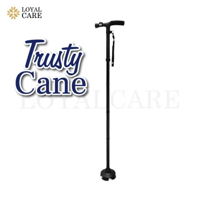 ไม้เท้า Trusty Cane พับได้ พร้อมไฟ LED ไม้เท้าช่วยเดินสำหรับผู้สูงอายุ