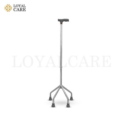 ไม้เท้าอลูมิเนียม 4 ขา (แบบหัวค้อน Four Point Cane)