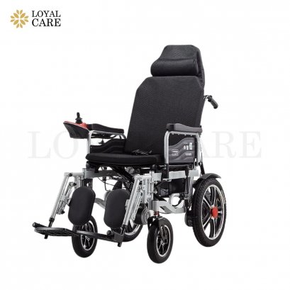 รถเข็นไฟฟ้า รุ่นพนักพิงสูง ปรับเอนนอน ปรับยืดขาและเหยียดขา รุ่น WT-100W (6016)