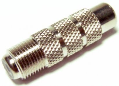 F female to RCA female adapter