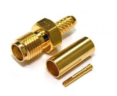 SMA female crimp 142
